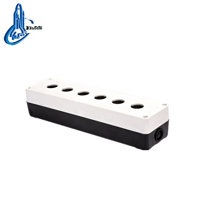 6 switch control box industrial push button remote control switch box for six holes button box IP40 XDL5-B06