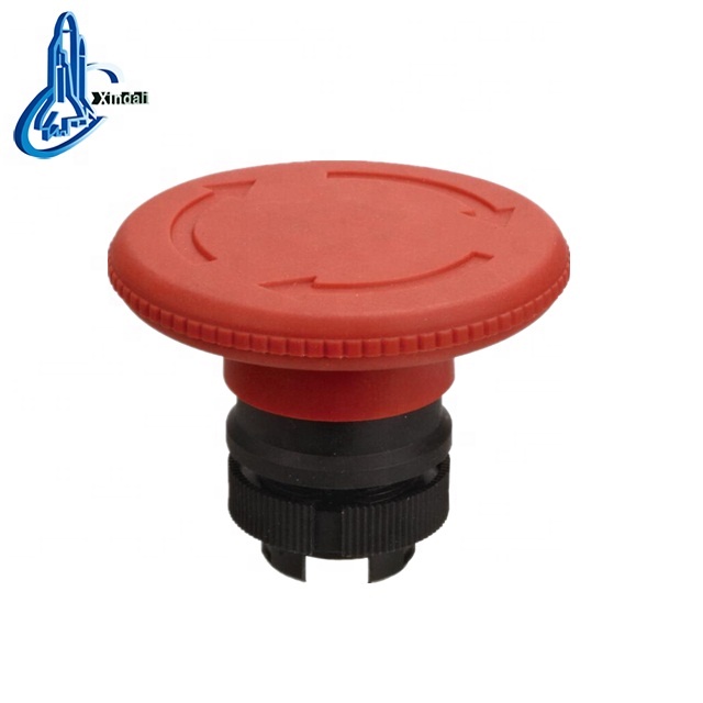 zhejiang emergency hot selling 60mm big mushroom head cock push button parts LAY5-ES64