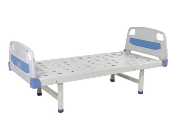 China stainless steel metal 2 cranks manual hospital bed manufacturer