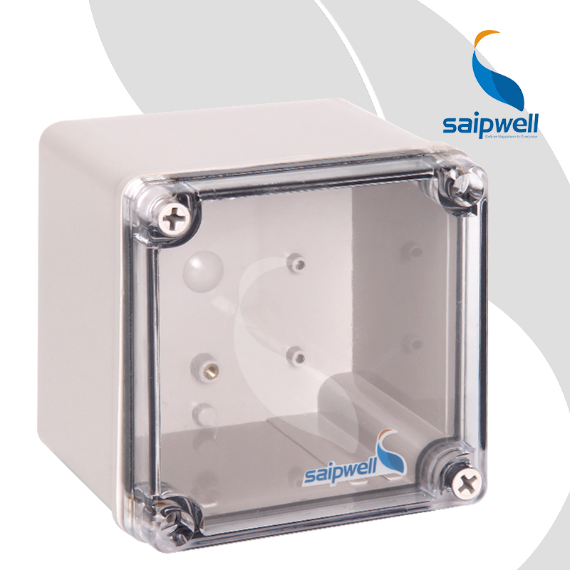 IP66 Waterproof Enclosure Box DS-AT-1212-S(125*125*75mm) Saipwell Junction Box Electronic Rail Din Enclosure