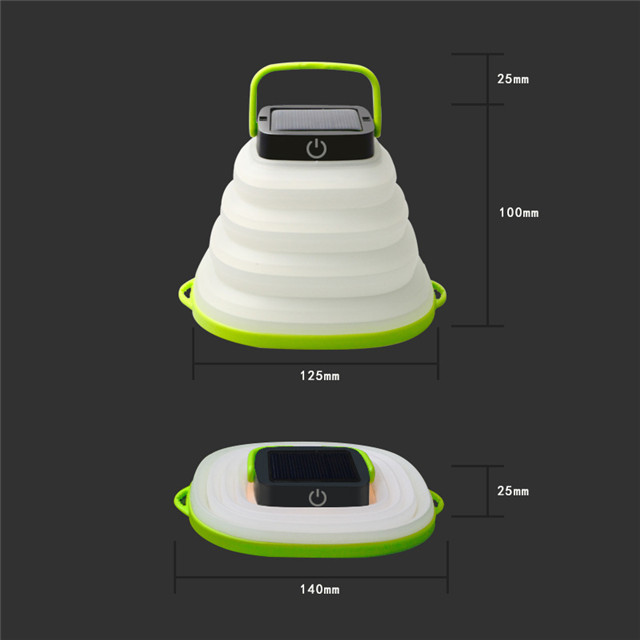 Energy Saving Rechargeable Solar Light Portable Camping Tent Light Collapsible Emergency Light