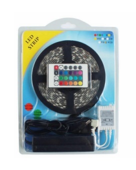 Waterproof 24 Key Remote Control 5050 RGB LED Strip Light Full Kit One Full Set