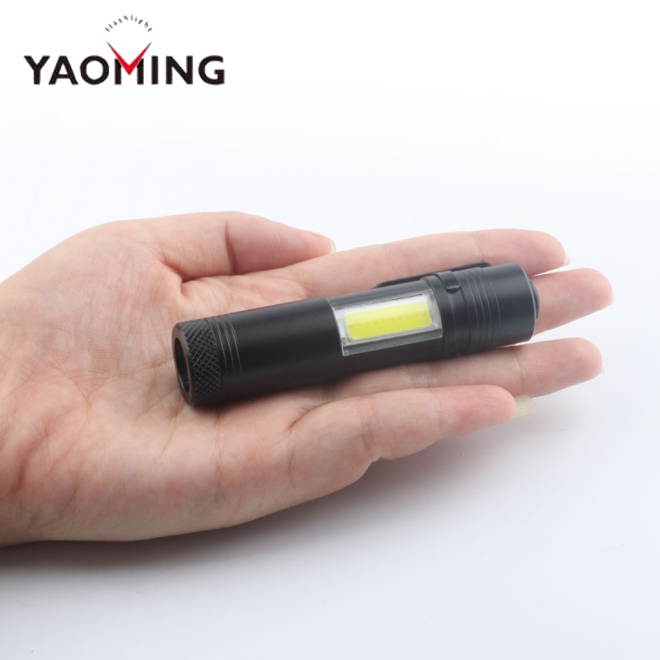 China supplier 2018 new product high power COB+XPE LED lighting rechargeable flashlight