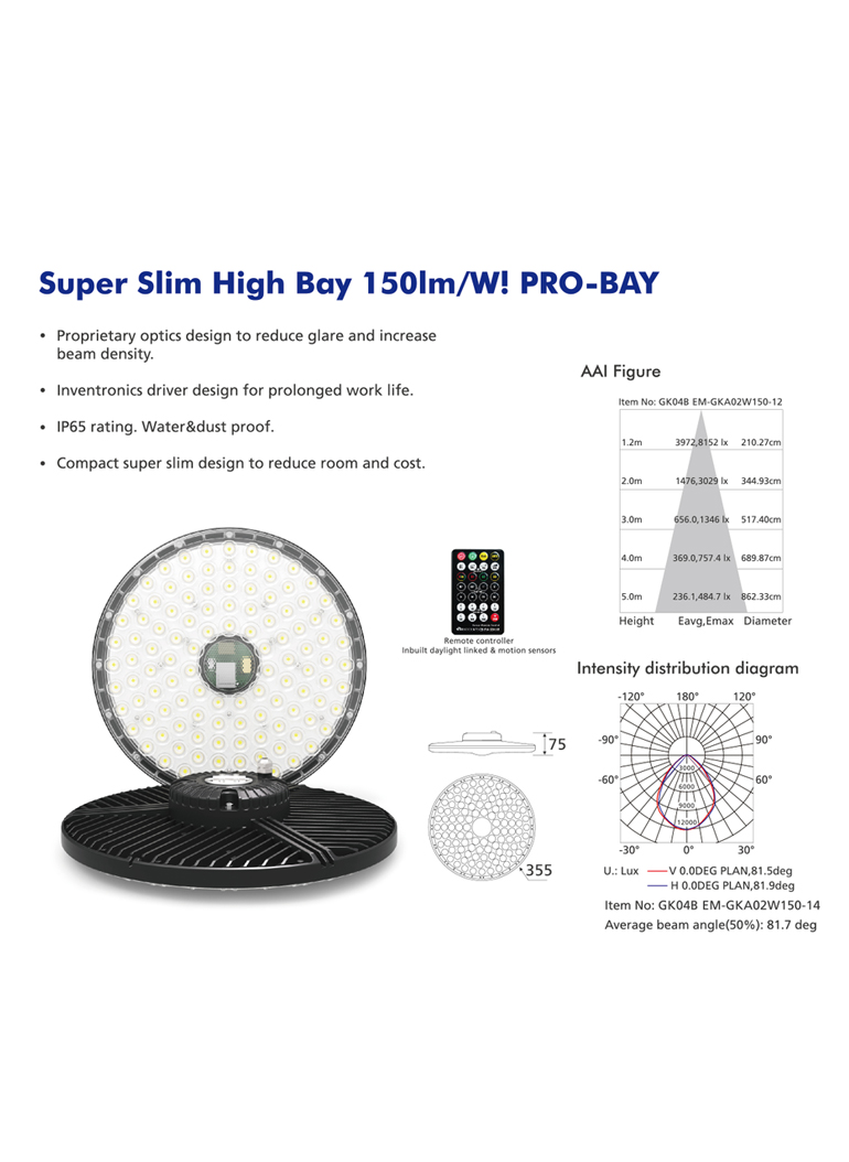 super slim 75W 120W 150W 100w led high bay light for industrial lighting