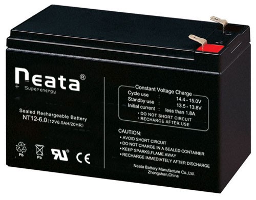 Deep cycle 12V6.0ah  sealed rechargeable lead acid  battery in storage solor batteries