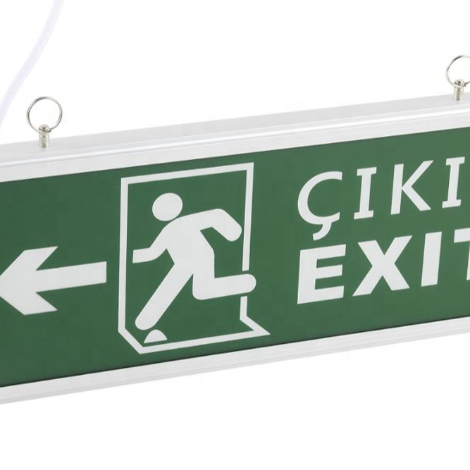 Hot sale emergency time 120min  Ni-Cd battery  store sign double sided led exit sign