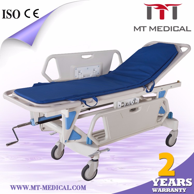Hospital medical emergency room transport cheap patient trolley
