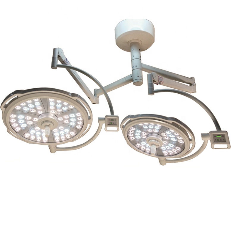 Slim design LED operation lamp double head 700/500mm surgical lights