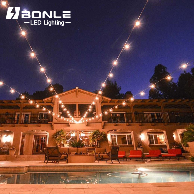 Wholesale Outdoor Holiday Lighting 10M Led String With 10 Leds Bulb 2W 110V-130V