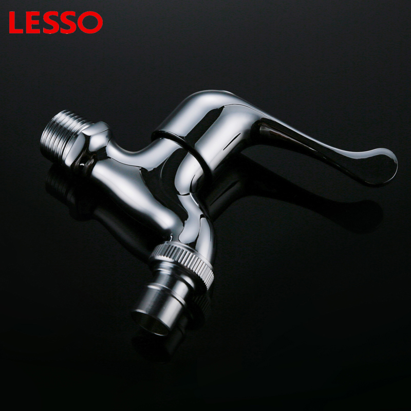 LESSO W12106 chrome wall mounted single handle brass basin mixer faucet brass faucet