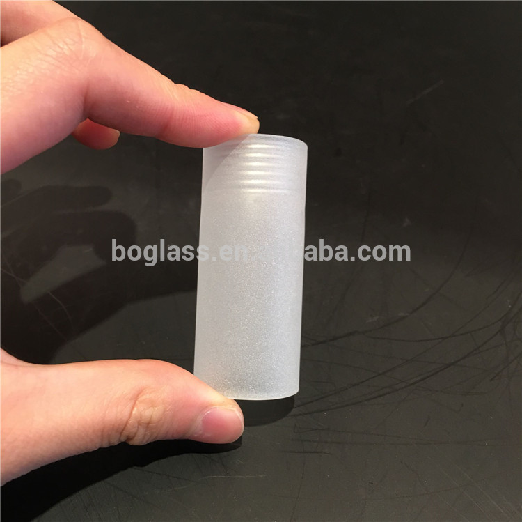 High quality with cheap price China export cylinder G9 transparent frosted screw glass shade for lamps