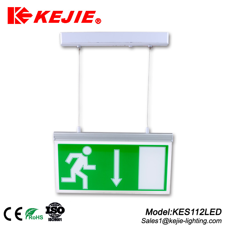 European popular Maintained/non-maintained pc exit plate recessed emergency exit sign with CE