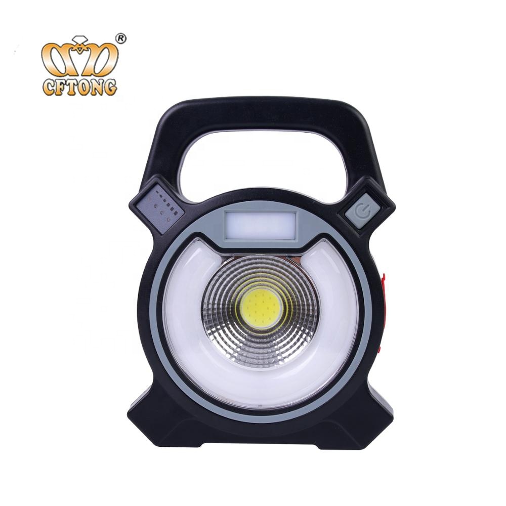 Multi-function Portable Emergency outdoor USB rechargeable Led+Cob camping lantern