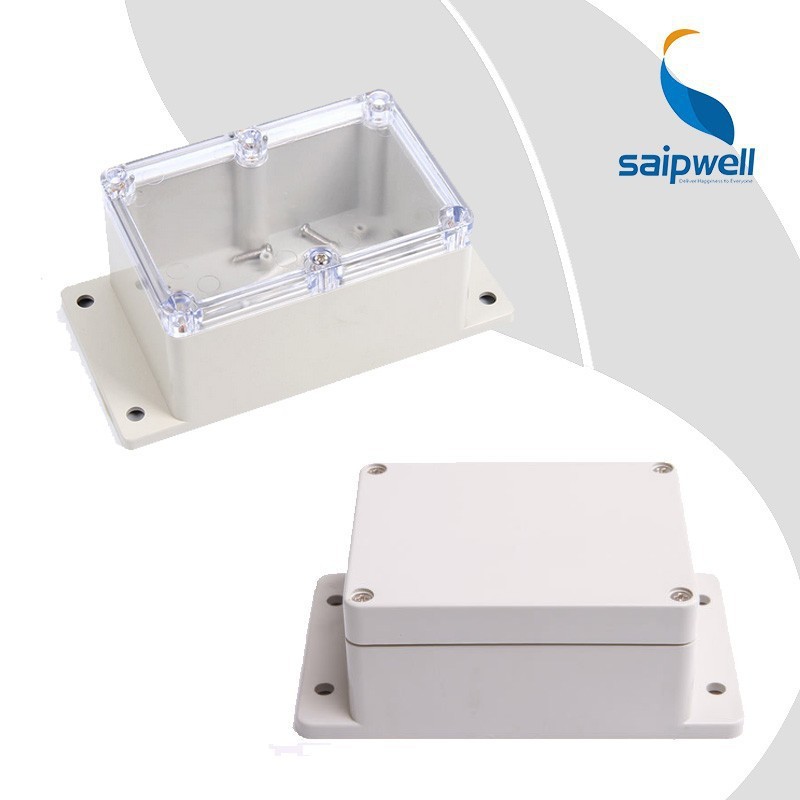 Saipwell IP66 plastic outdoor electrical junction enclosure ,ABS waterproof box with hinges