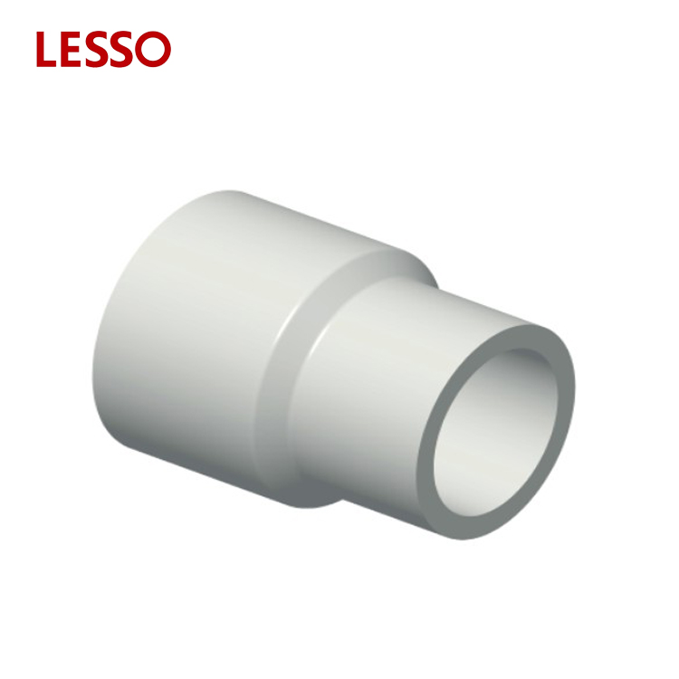 LESSO DIN standard UPVC pipe fittings adapter pvc fittings reducer adapter