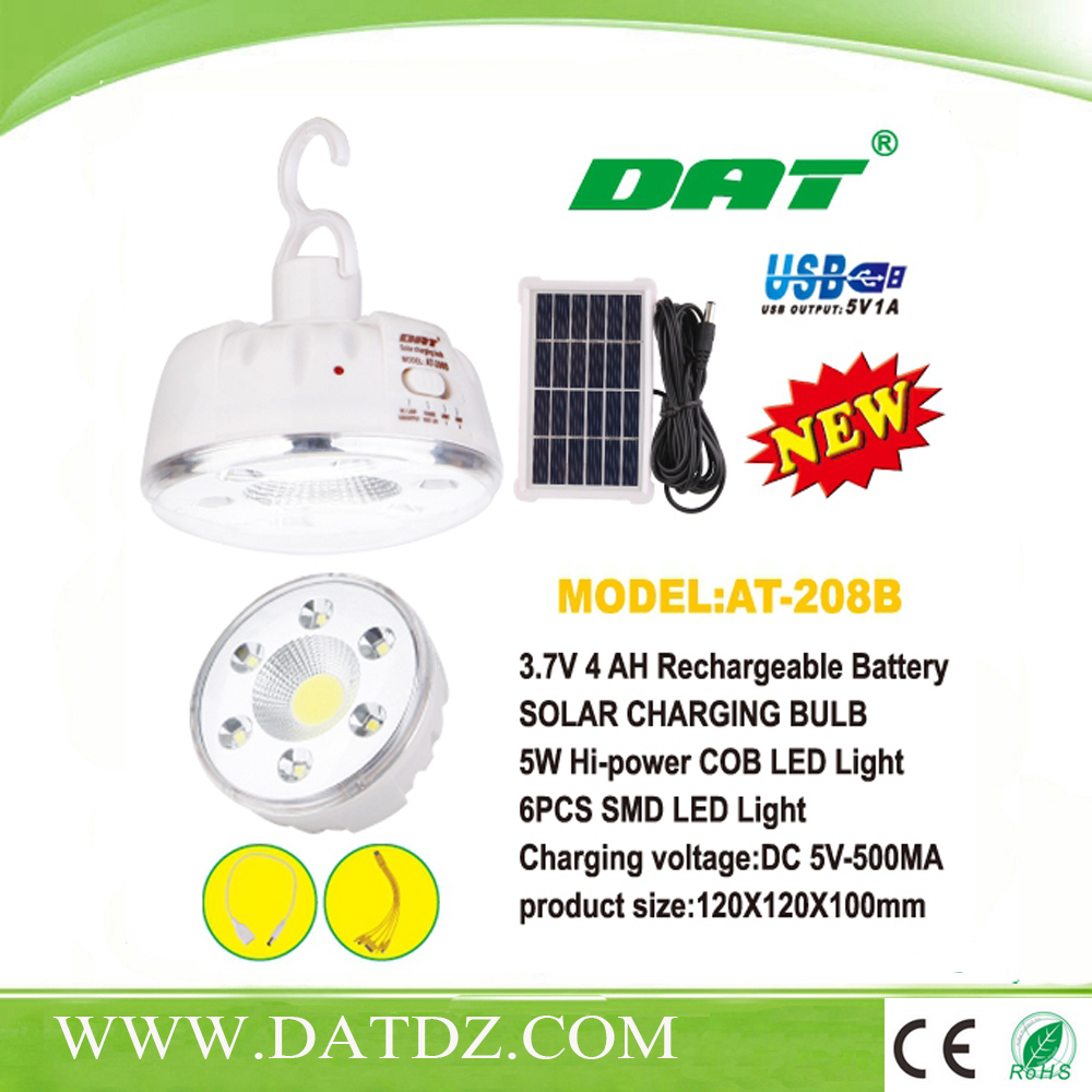 AT-208B solar LED bulb