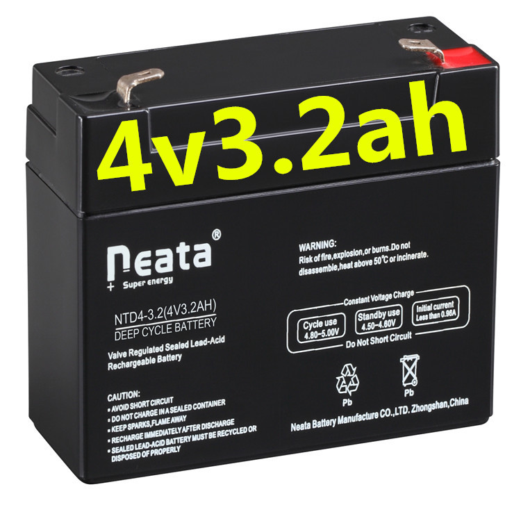 Neata 4v 3.2ah 20hr Rechargeable Battery 4v Lead Acid Battery For Digital Scale,Emergency Light