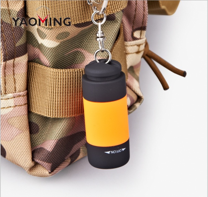 2018 New Plastic Pocket Torch Mini USB Rechargeable Keychain flashlight for Emergency