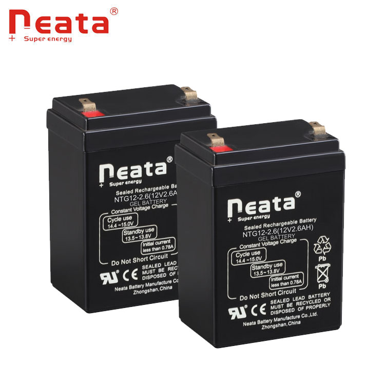 12v 2.6ah storage  batteries rechargeable lead acid  battery