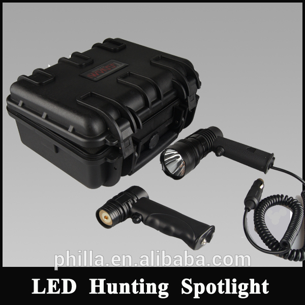 Cree T6 Portable lighting kit outdoor hunting equipment, Rechargeable handheld spotlight kits with Tsunami case