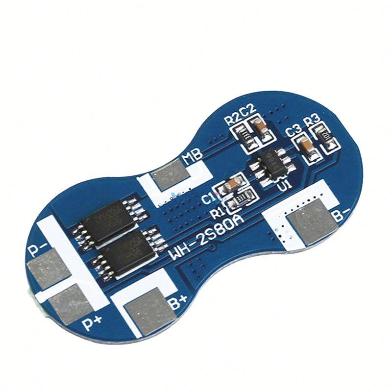 2S Li-ion 18650 Lithium Battery Charger Protection Board 7.4V Overcurrent Overcharge Overdischarge Protection 4A 2 Series BMS