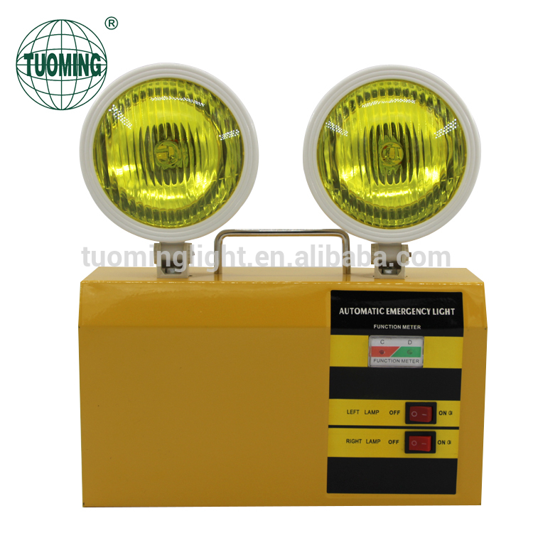 85-265V Automatic Twin Led Spot Light rechargeable fire emergency led light