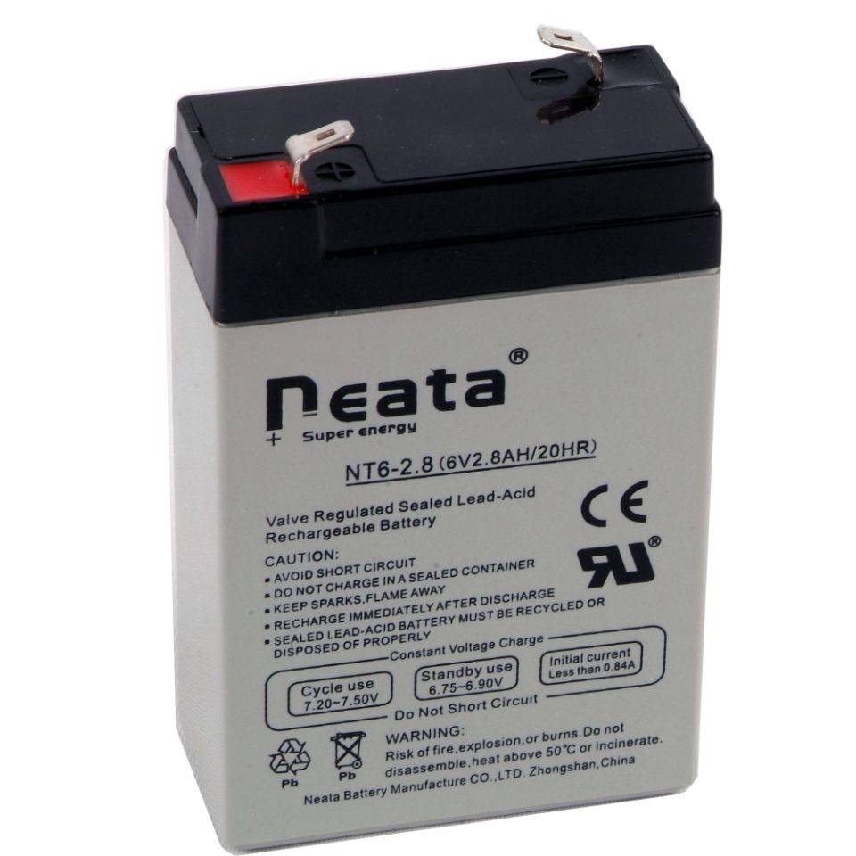 Neata 6V 2.8Ah battery 2.5Ah AGM Maintenance Free Rechargeable Battery