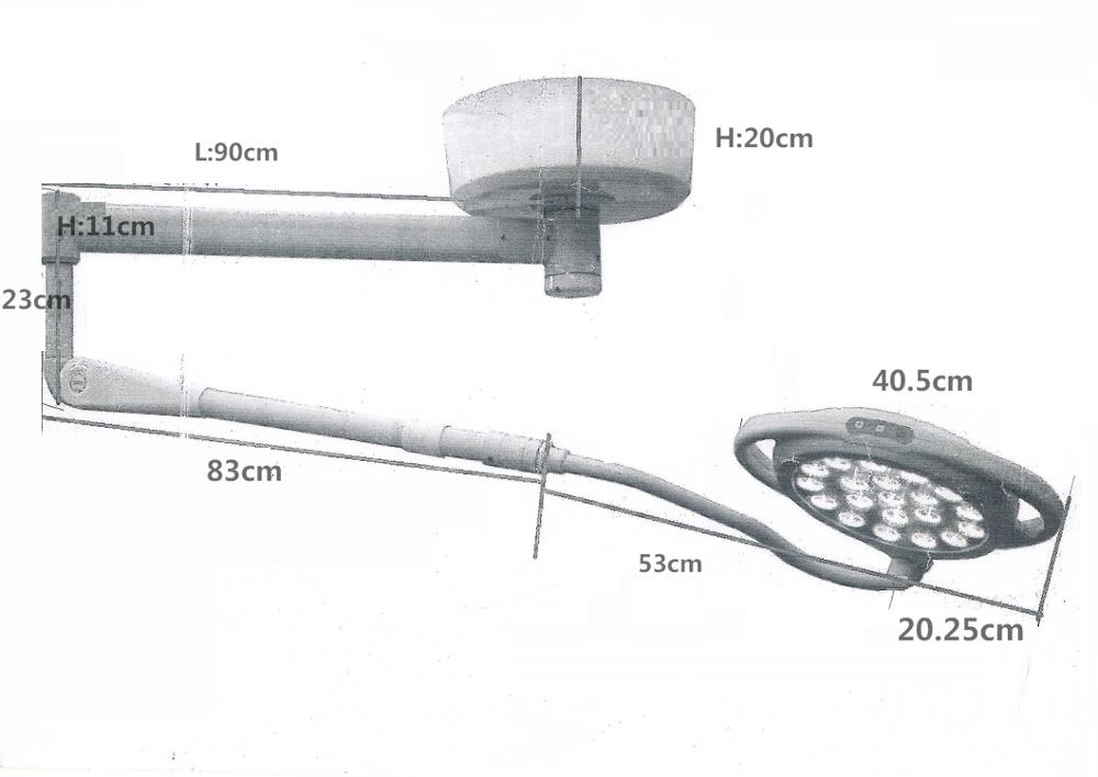 Ceiling Surgical LED Examination Lamp CE Dental Clinic Light