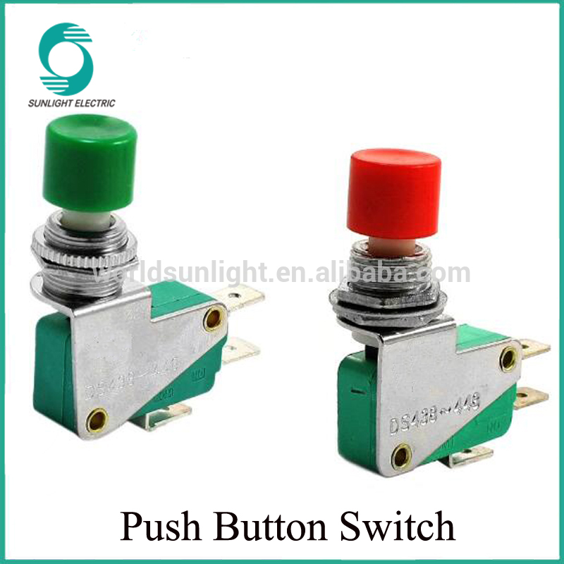 PBS-65 DS-438 12MM SPDT NO NC 16A Momentary Push Button Micro Switch