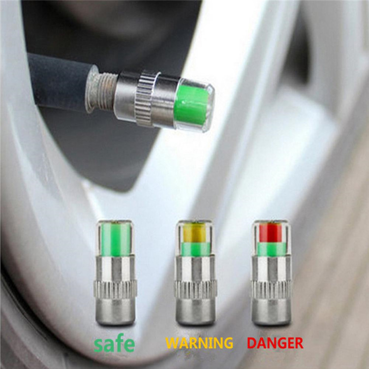 Bar Car Tire Pressure Monitoring Valve Cap Sensor Indicator 3 Color Eye Alert Monitoring Tire Pressure