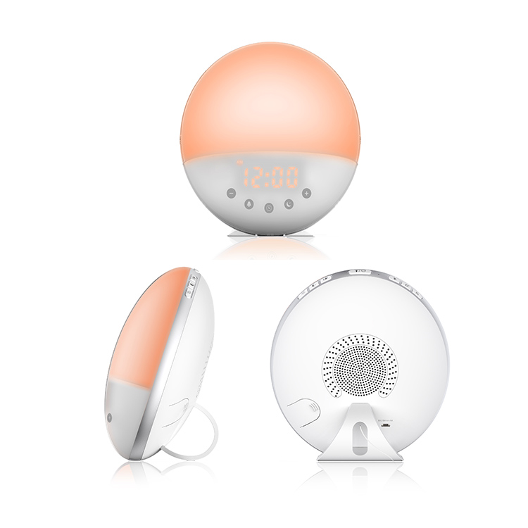 FM Radio Recorder 8 Souds Sunset Sunrise Wake Up Coloured Mood Light