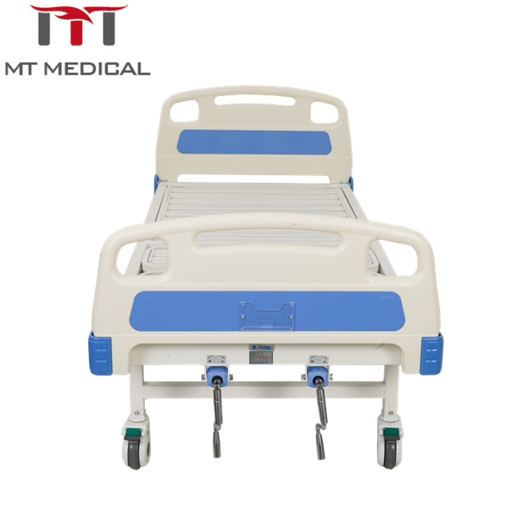 High quality ABS hospital furniture 1 crank function manual medical flower bed for sales