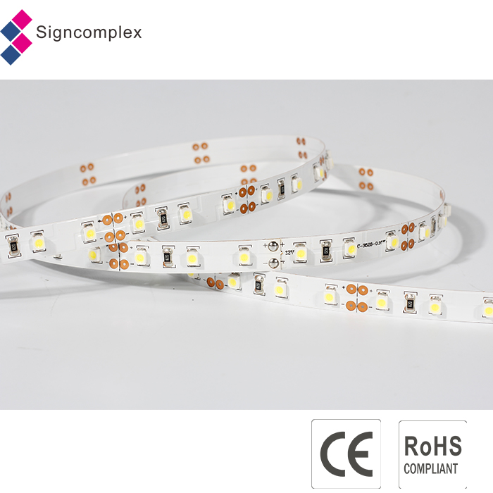 Flexible SMD LED Ribbon Strip Light, Used as Edge Lighting for Transparent or Diffused Materials