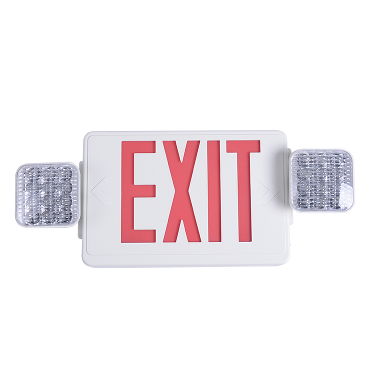 Ceiling and Wall Mounted ABS 2H battery backup 3W led combo emergency exit light, led exit sign