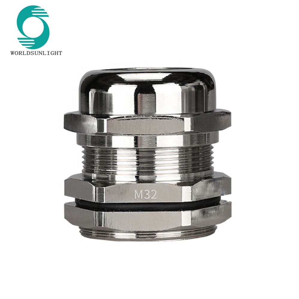 IP68 M32 metallic metal Brass wire cable gland(15-22MM)