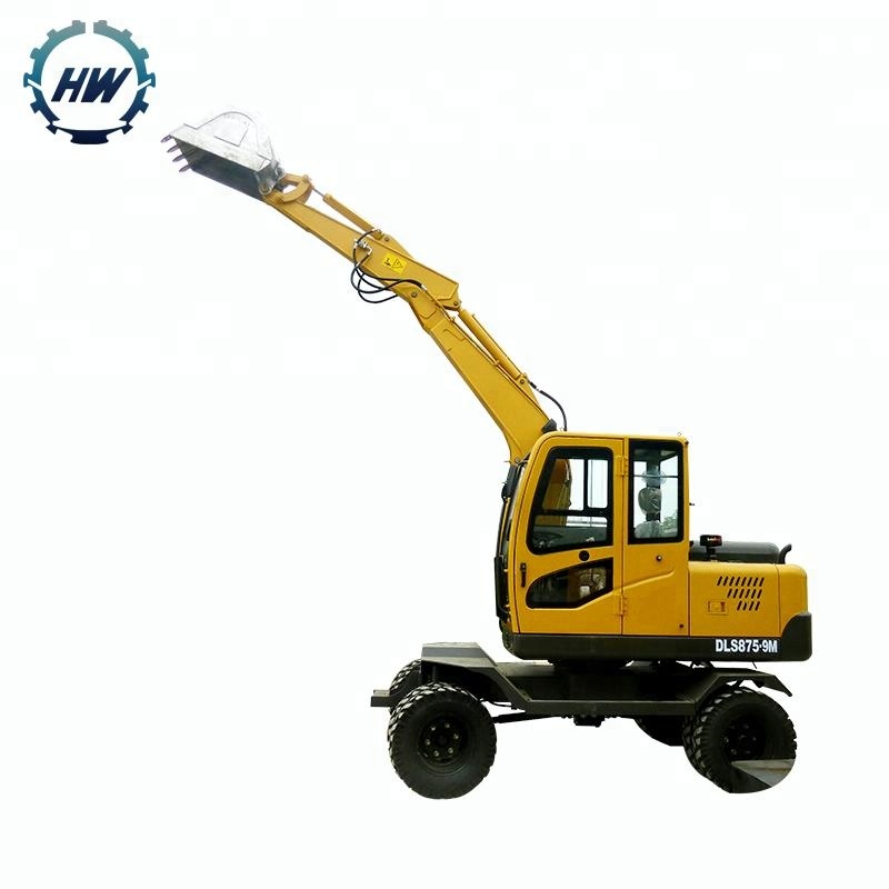 mini bucket excavator wheel excavator for sale