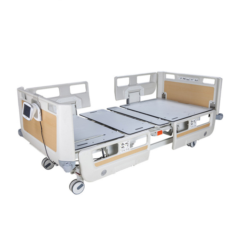 Electric 7 functions hospital bed with weight scale in hospital ICU room