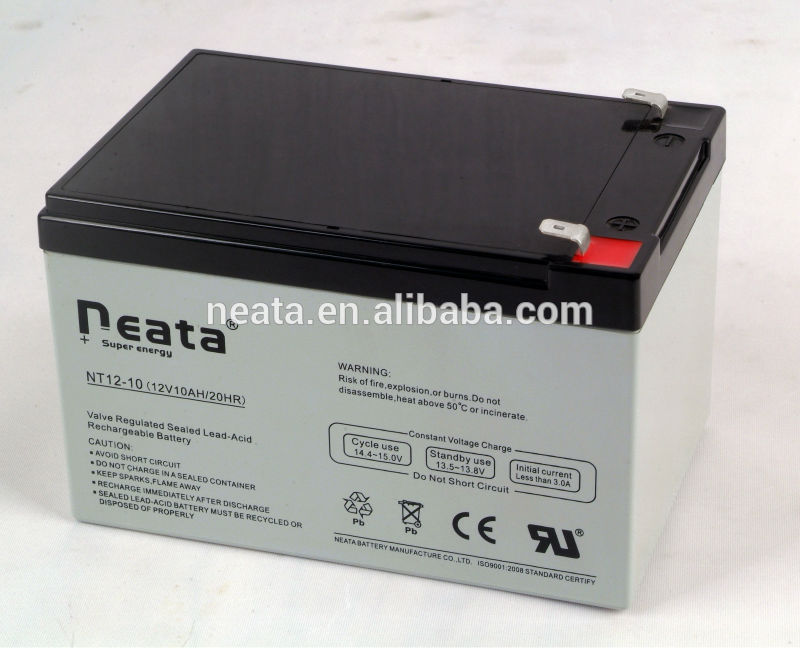 Lead acid rechargeable battery  12V10Ah for ups system