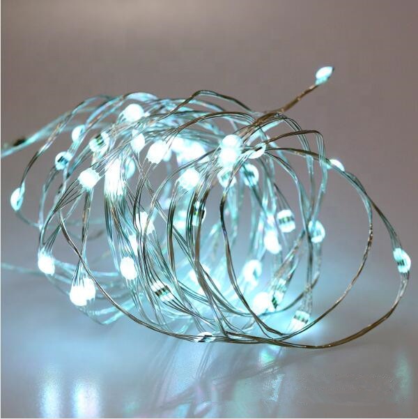 4 Wires Big 5028 Led RGB Color Changing Copper String Light 8 Modes Remote Waterproof Decorative String Lights