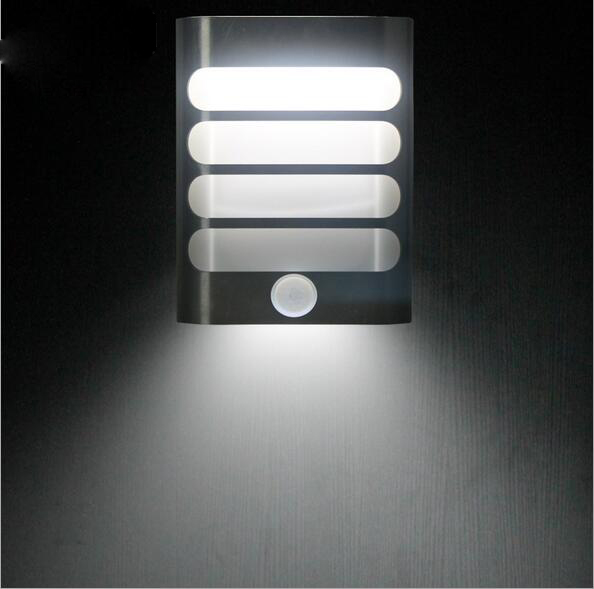pir LED Infrared Sensor wall lamp USB rechargeable lithium battery light PIR motion sensor wall light