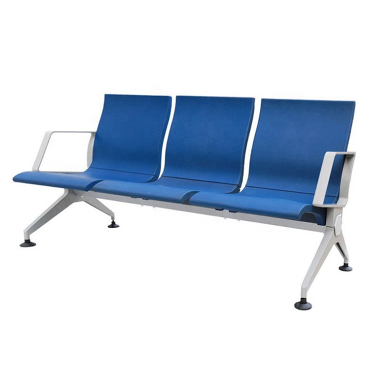 Steel 5-seater waiting chair in hospital stainless steel 3 and 4 seater waiting chair