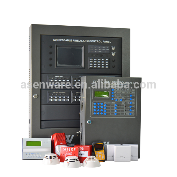 Network Analog 2-wire LCD Addressable Fire Security Detection Alarm 324-point Monitoring Panel