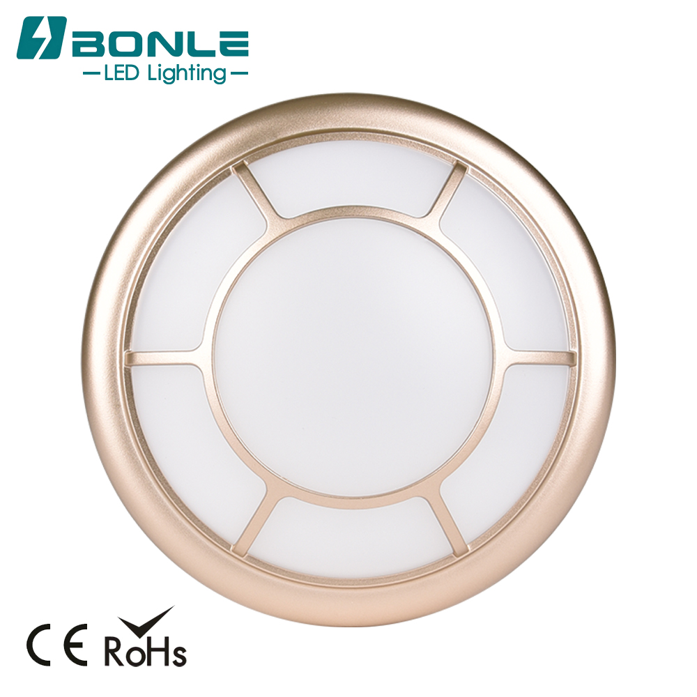 Large Garden Copper Glass LED Bulkhead Ceiling Light Corner Decorative IP65 With Outdoor Pir Sensor Fitting