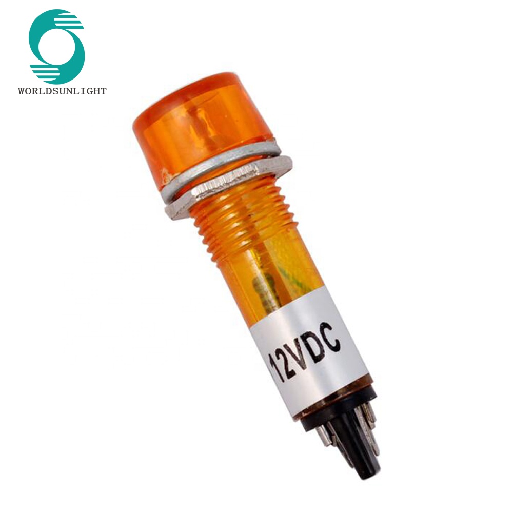 10MM XD10-3 12V DC Yellow Signal Light Indicator