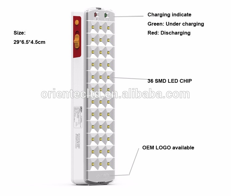 OT-E836SS 36 LED compact portable rechargeable led emergency light