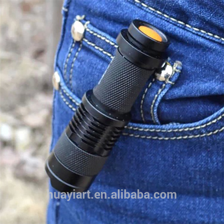 High Quality Mini Small Adjustable Focus Zoom 3 Modes LED Flashlight Aluminum Tactical Led Flashlight Torch