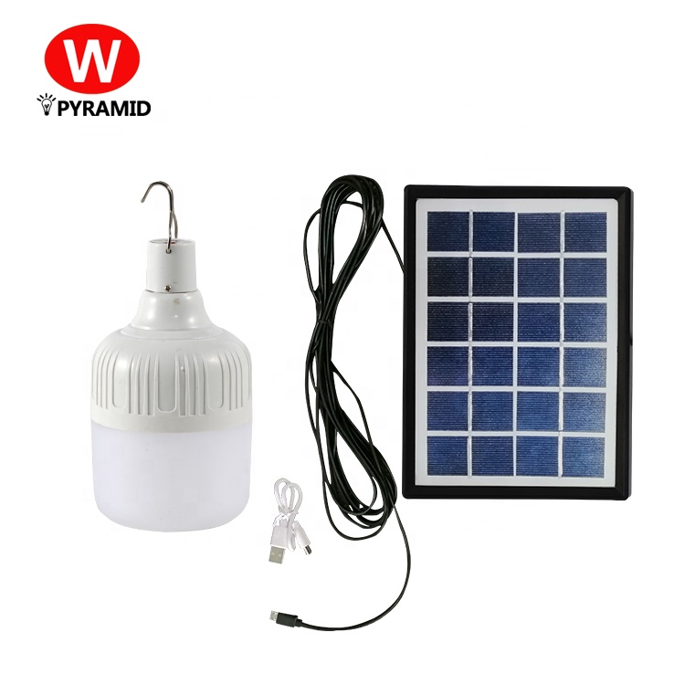 High quality 24W 3600mAh  rechargeable solar panel lamp solar emergency LED light