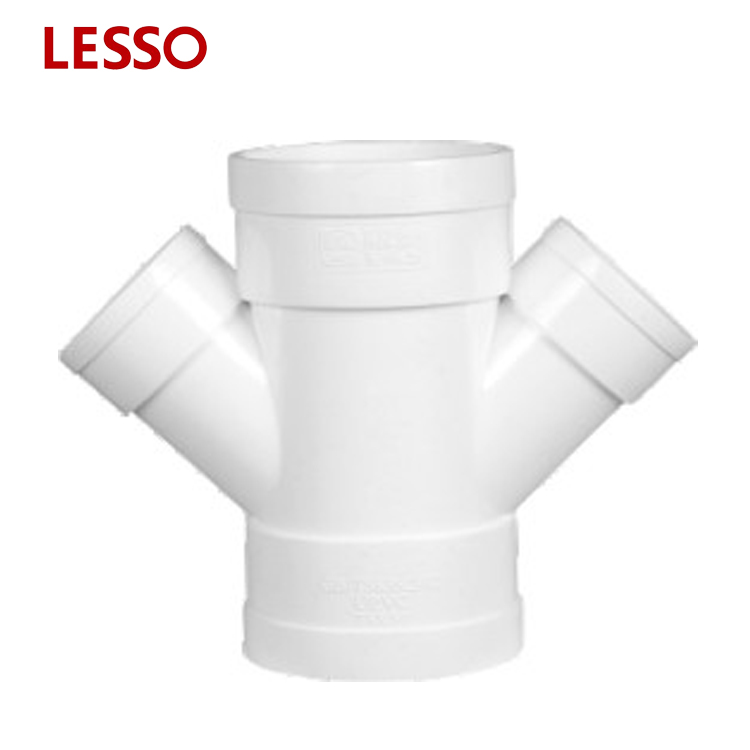 LESSO PVC-U Drainage Pipe Fittings Reducing Double Wye