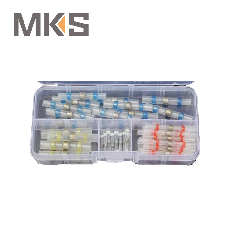 Electrical 50pcs/set kitheat shrink shrinkable Solder seal Wire Terminal Set Kit.