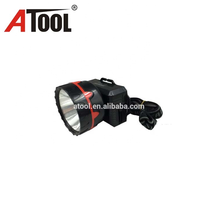 1W plastic hunting led headlamp with rechargeable battery